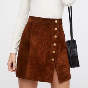 Understated Suede Mini Skirt